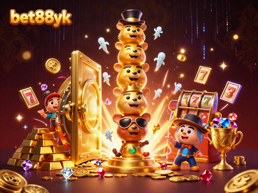 Experience the thrill at bet88yk with vibrant 3D casino elements and dynamic characters!