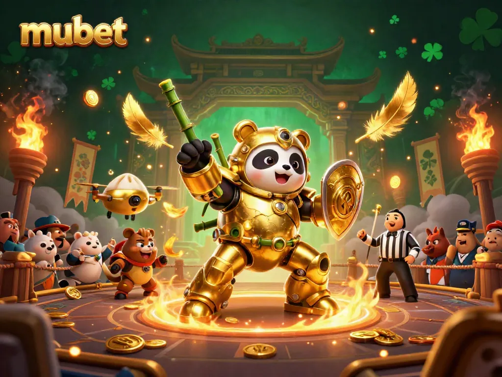 Engage in action-packed gambling with mubet in a vibrant 3D casino arena filled with exciting visuals.