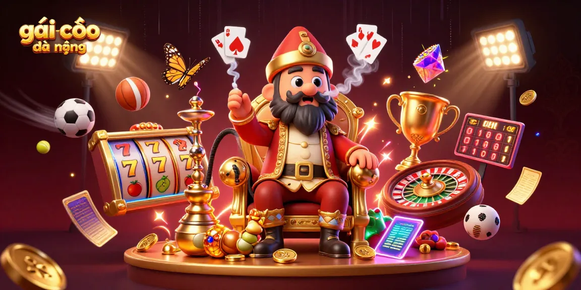 Experience the excitement of gái gọi đà nẵng with a vibrant 3D casino illustration featuring dynamic gaming elements.