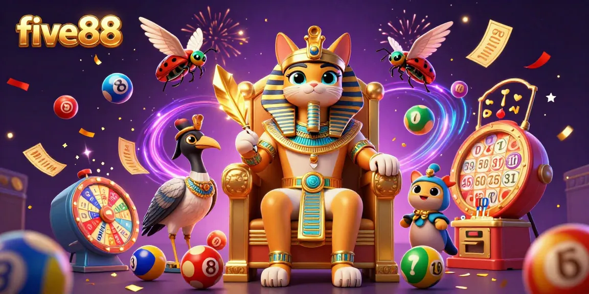 Win big with five88 while enjoying vibrant games and magical themes in this captivating illustration